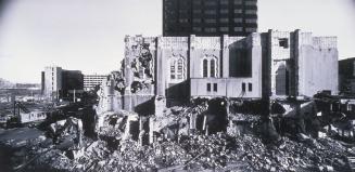 Music Hall Demolition: 7th Avenue Elevation, Jan. 1992 (92-1.21-1n8)