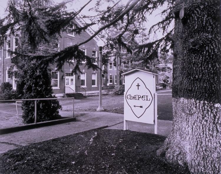 Sand Point Building Chapel sign