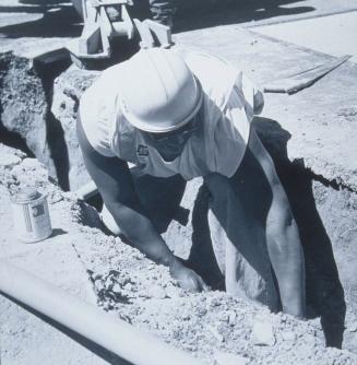 Ed Installing Conduit Near Seattle Aquarium