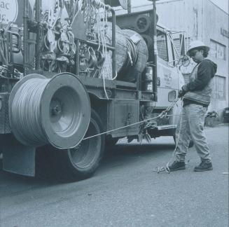 Brian Pulling Wire, 6th Avenue S. and S. Hanford, Seattle