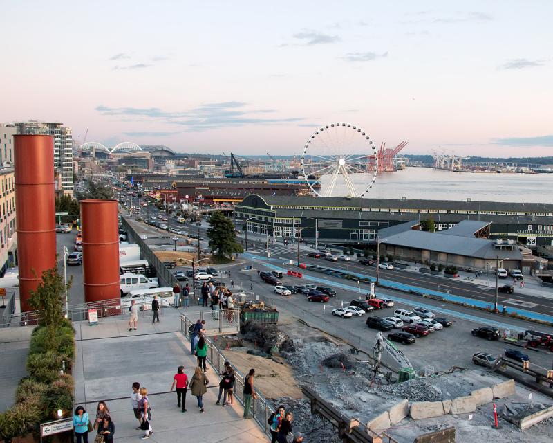 Alaskan Way Viaduct After the Demolition