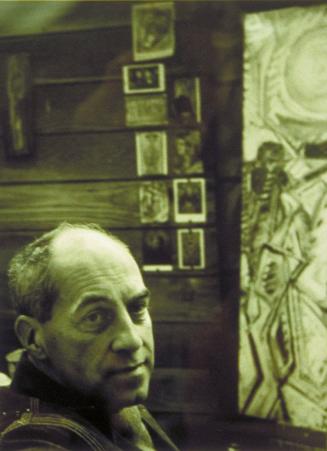 Portrait of Guy Anderson (Head portrait in front of painting)