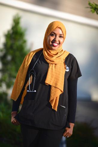 Samiira Mohamed, Registered Nurse in post partum Labor and delivery