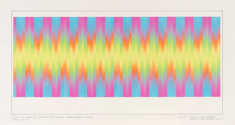 Untitled (Epsilon #1), Study for City Light Mural 1975