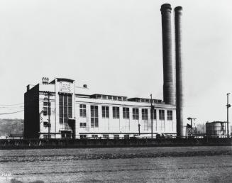 General view of Georgetown Steamplant looking east.  Overall view of west elevation.