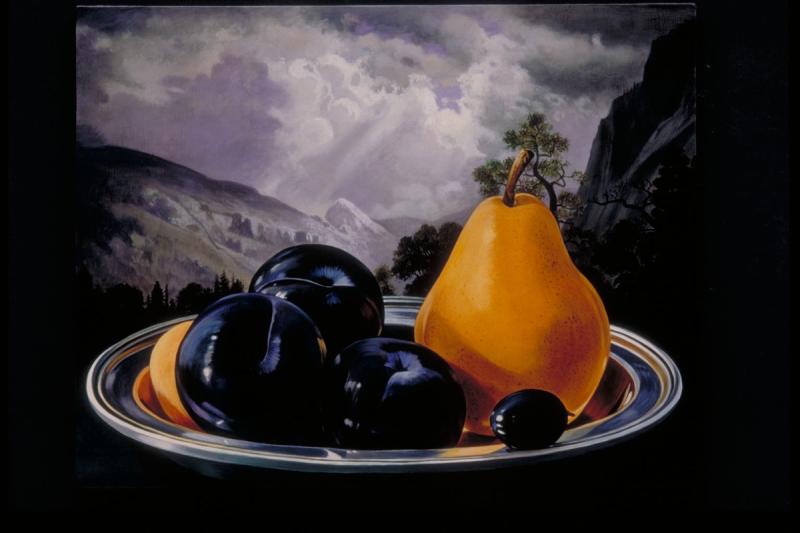 Pear & Plums at Yosemite after Bierstadt