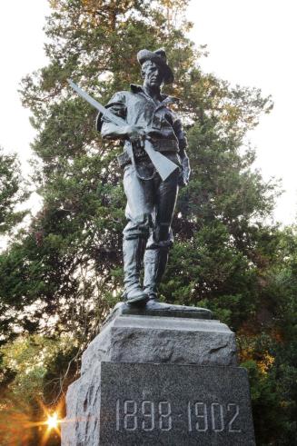 Hiker Memorial Statue